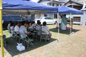 三重県尾鷲市にて地鎮祭