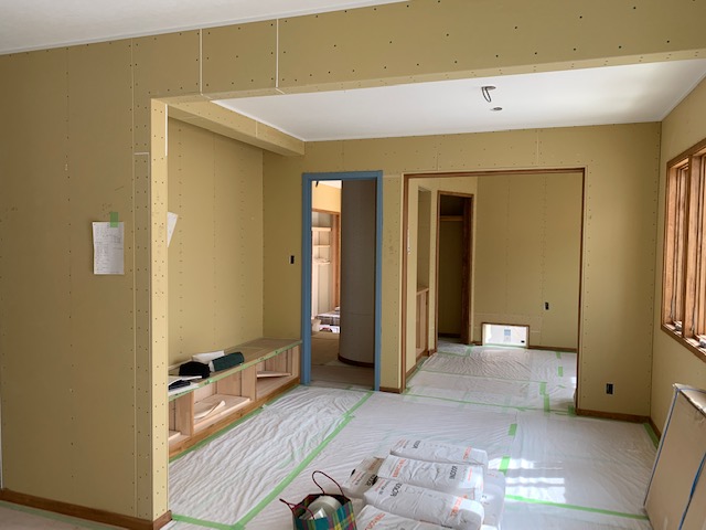 三重県津市H様邸にて左官工事