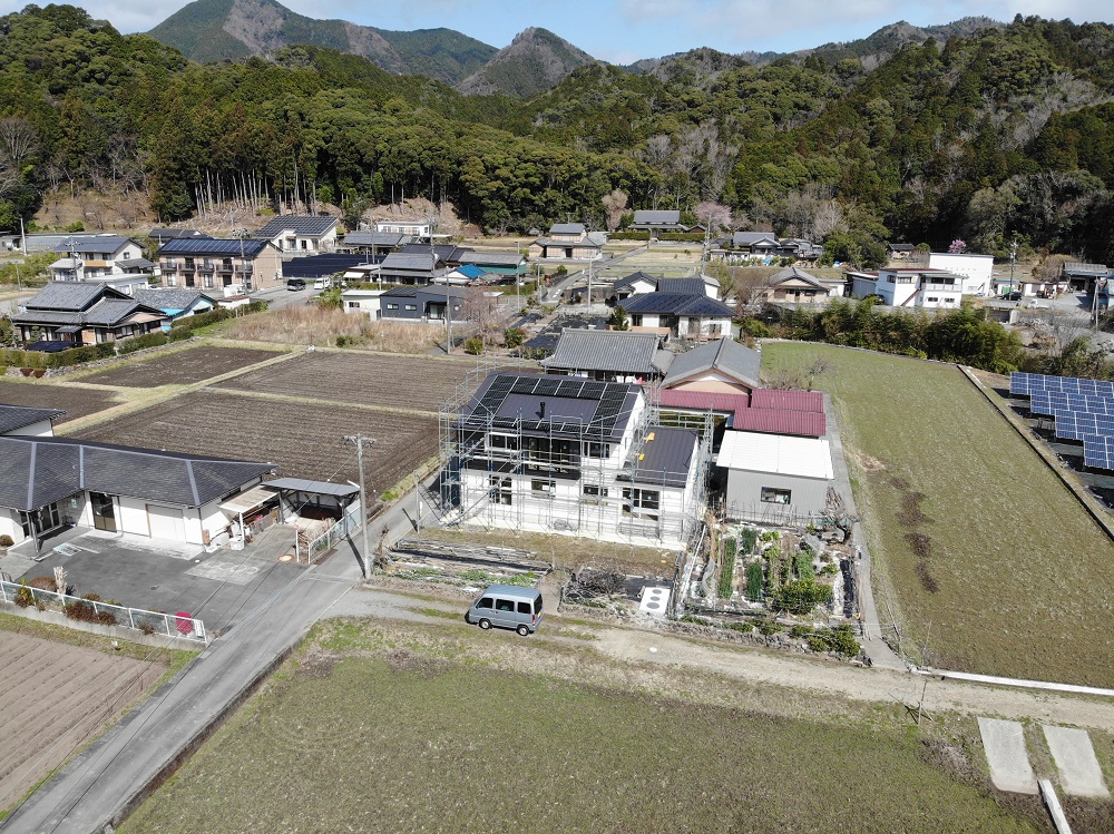 三重県大台町自邸の足場解体！